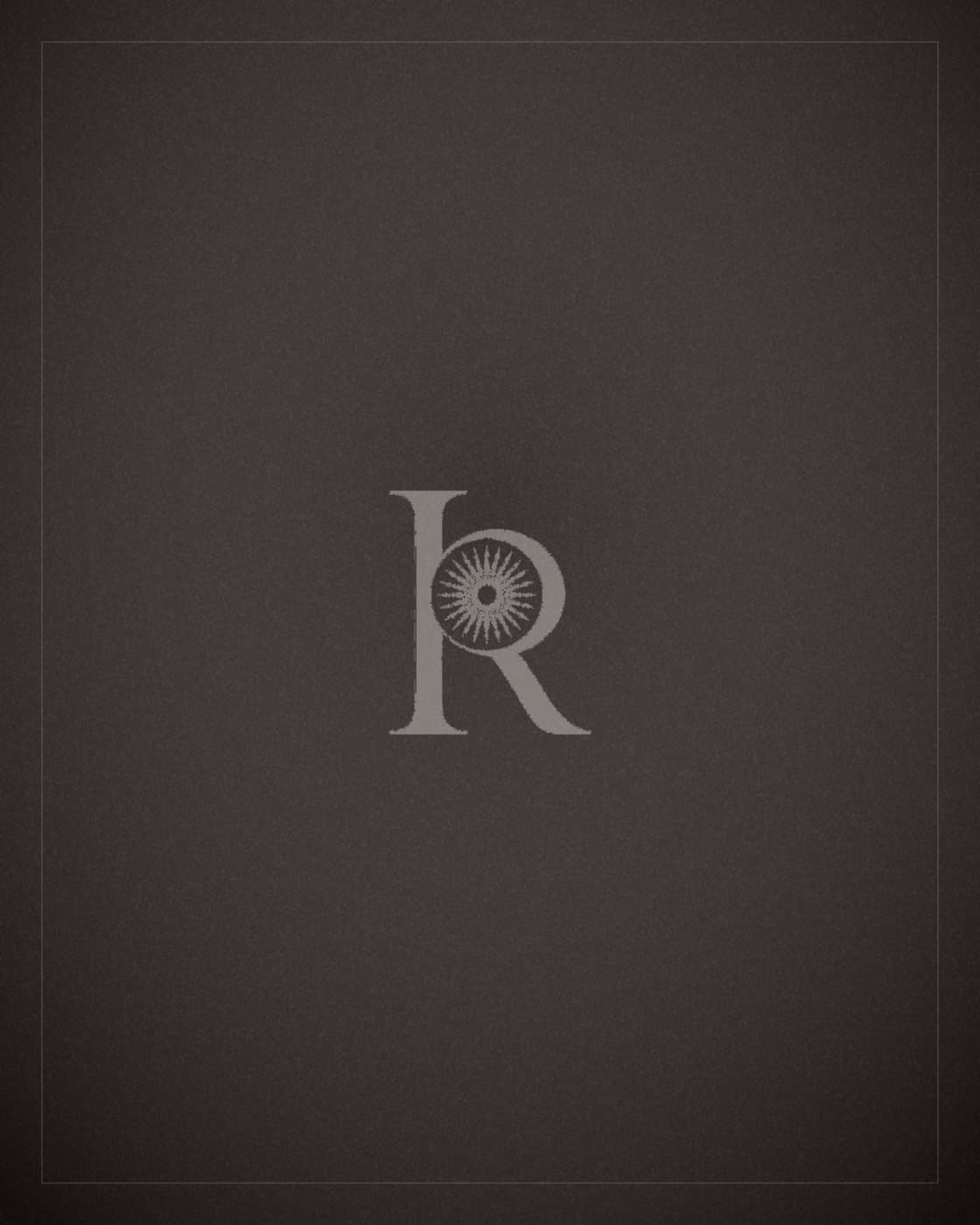 The IRIS Africa monogram on charcoal, a placeholder for The Zaria Belt